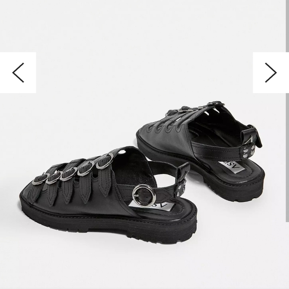 Urban Outfitters ASRA Black Scout Sandals UK 5 - Picture 6 of 7
